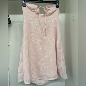 Elegant Pink Embroidered Dress